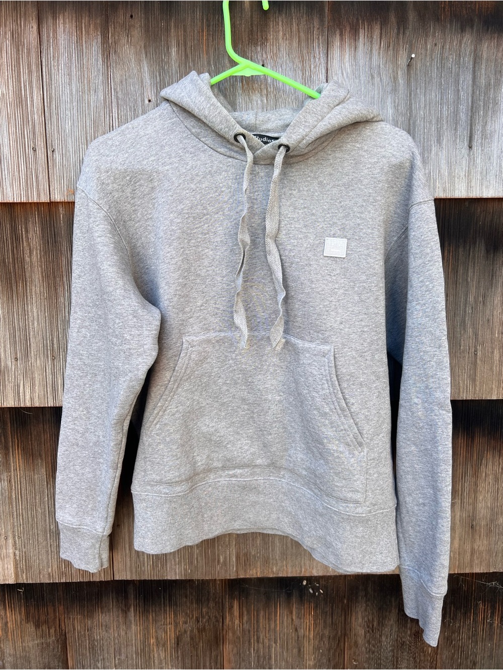 Acne Studios Grey Melange Ferris Face Hoodie